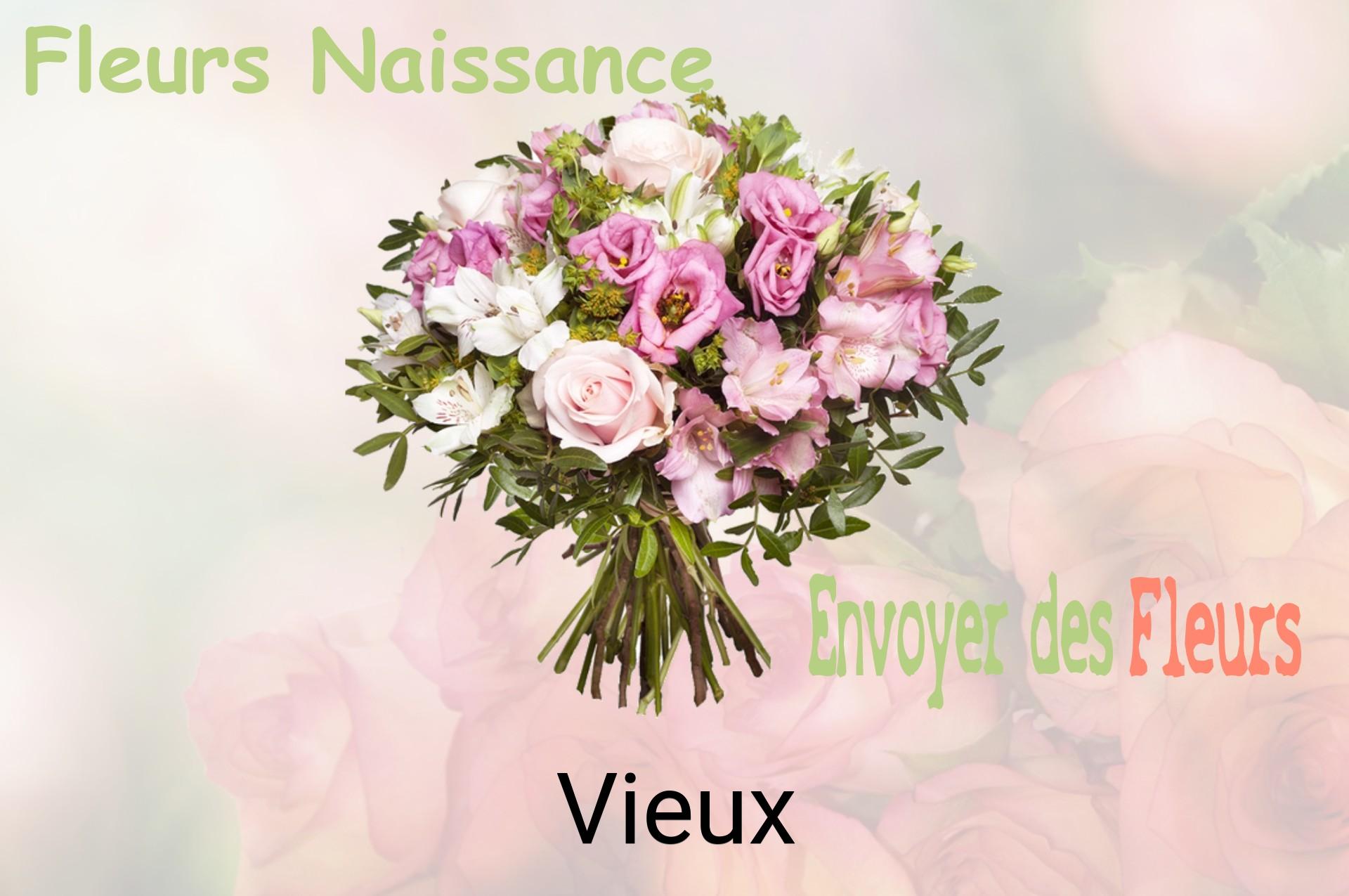 Bouquet de fleurs de naissance livré à Vieux